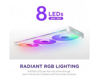 Кулер для корпуса NZXT F420 RGB Core White (RF-U42HF-W1)