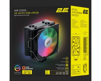 Кулер для процессора 2E Gaming Air Cool (2E-ACN120B-ARGB)
