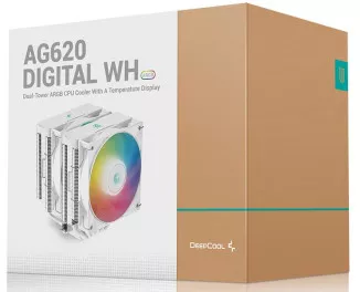 Кулер для процессора DeepCool AG620 DIGITAL WH ARGB