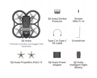 Квадрокоптер DJI Avata (Drone Only) (CP.FP.00000062.01)