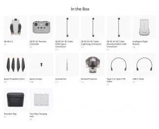 Квадрокоптер DJI Mini 3 with RC-N1 Remote Fly More Combo (CP.MA.00000610.01)