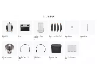 Квадрокоптер DJI Mini 3 with RC Remote Fly More Combo (CP.MA.00000613.01)