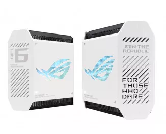 Маршрутизатор ASUS ROG Rapture Gaming Mesh System GT6 White 2pk (GT6-W-2-PK/90IG07F0-MU9A40)