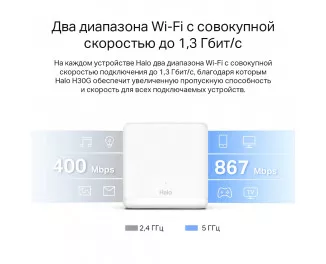 Маршрутизатор Mercusys Halo H30G(3-pack)