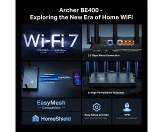 Маршрутизатор TP-Link Archer BE400