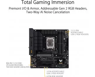 Материнская плата ASUS TUF GAMING B760M-PLUS WIFI D4