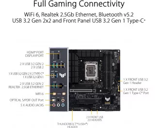 Материнская плата ASUS TUF GAMING B760M-PLUS WIFI D4