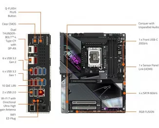 Материнская плата Gigabyte Z890 AORUS MASTER