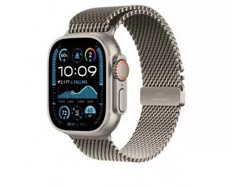 Металлический ремешок для Apple Watch Ultra 49mm Apple Milanese Loop Natural Titanium - Small (MXKC3)