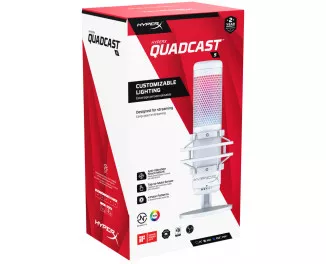 Микрофон HyperX QuadCast S White (519P0AA)