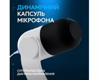 Мікрофон Logitech Yeti GX Dynamic RGB Off White (988-000576)