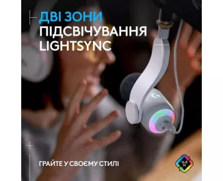 Мікрофон Logitech Yeti GX Dynamic RGB Off White (988-000576)