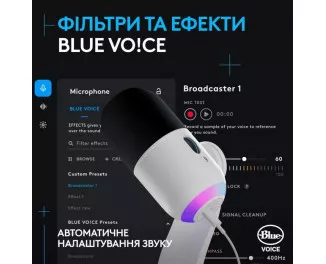 Мікрофон Logitech Yeti GX Dynamic RGB Off White (988-000576)