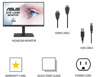 Монитор ASUS VA24EQSB Black (90LM056F-B01170)