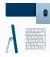 Моноблок Apple iMac 24 2021 M1 (8CPU/8GPU) 8/256Gb Blue (MGPK3)