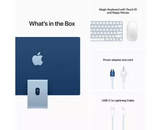 Моноблок Apple iMac 24 2021 M1 (8CPU/8GPU) 8/512Gb Blue (MGPL3)