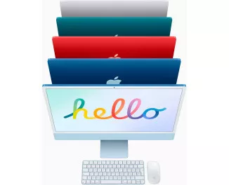 Моноблок Apple iMac 24 2021 M1 (8CPU/8GPU) 8/512Gb Blue (MGPL3)