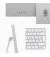 Моноблок Apple iMac 24 2021 M1 (8CPU/8GPU) 8/512Gb Silver (MGPD3)