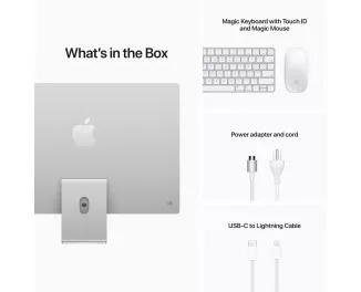 Моноблок Apple iMac 24 2021 M1 (8CPU/8GPU) 8/512Gb Silver (MGPD3)