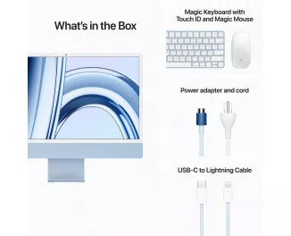 Моноблок Apple iMac 24 2023 M3 (8CPU/10GPU) 8/512GB Blue (MQRR3)