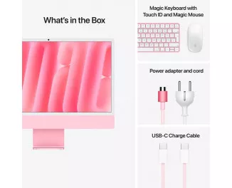 Моноблок Apple iMac 24 2024 M4 (10CPU/10GPU) 24/512GB Pink (MD2U4)