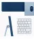 Моноблок Apple iMac 24 M3 16/512GB Blue (Z19K0001T)