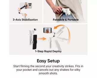Монопод-стабилизатор Insta360 Flow 2 Pro Gray (CINSABQB-G)