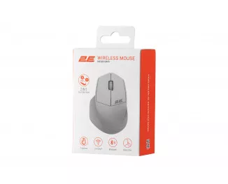 Миша бездротова 2E MF280 Silent WL/BT Gray (2E-MF280WGR)