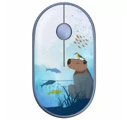 Мышь беспроводная 2E MF300 Capybara Silent WL BT Swim Blue (2E-MF300WCAPIBARABL)