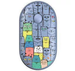 Мышь беспроводная 2E MF300 Pets Silent WL BT Cats Blue (2E-MF300WPETSBL)