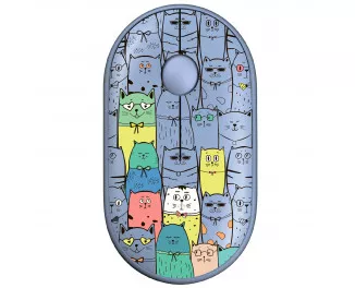 Мышь беспроводная 2E MF300 Pets Silent WL BT Cats Blue (2E-MF300WPETSBL)