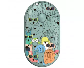 Мышь беспроводная 2E MF300 Pets Silent WL BT Dogs Green (2E-MF300WPETSGN)