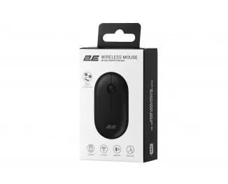 Миша бездротова 2E MF300 Silent WL/BT Graphite Black (2E-MF300WBK)