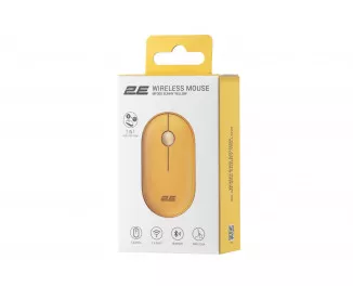 Миша бездротова 2E MF300 Silent WL/BT Sunny Yellow