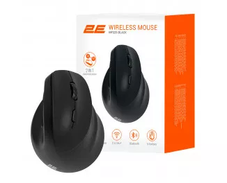 Миша бездротова 2E MF325 Silent WL/BT Black (2E-MF325WBK)