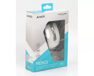 Мышь беспроводная A4Tech FB35CS Bluetooth Icy White