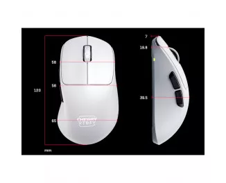 Миша бездротова Cherry Xtrfy M64 Pro 8K Wireless White (CX-M64W-PRO-WHITE)