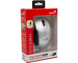 Мышь беспроводная Genius Ergo 8200S Silver (31030029404)