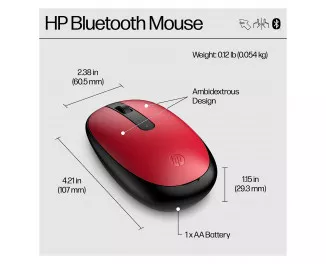 Миша бездротова HP 240 Bluetooth Red (43N05AA)
