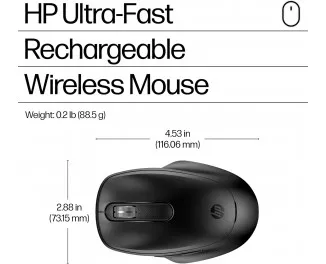 Миша бездротова HP 510 Ultra-Fast Rechargeable Wireless Black (9C2F6AA)