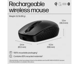 Миша бездротова HP 690 Rechargeable Bluetooth Black (7M1D4AA)