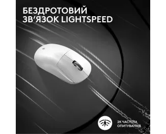 Миша бездротова Logitech G Pro X Superlight 2 White (910-006638)
