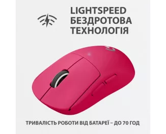 Мышь беспроводная Logitech G Pro X Superlight Wireless Magenta (910-005956)