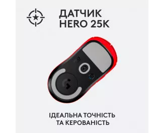 Мышь беспроводная Logitech G Pro X Superlight Wireless Red (910-006784)