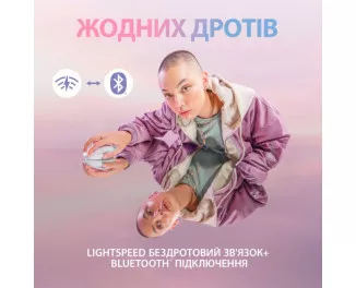 Мышь беспроводная Logitech G705 Lightspeed Wireless Gaming White (910-006367)