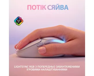 Мышь беспроводная Logitech G705 Lightspeed Wireless Gaming White (910-006367)