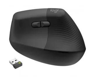 Мышь беспроводная Logitech Lift Vertical Ergonomic Wireless/Bluetooth for Business Graphite (910-006494)