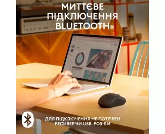 Миша бездротова Logitech M240 Graphite (910-007119)