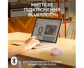 Миша бездротова Logitech M240 Rose (910-007121)