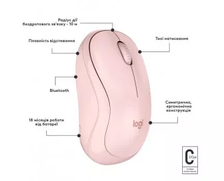 Миша бездротова Logitech M240 Rose (910-007121)